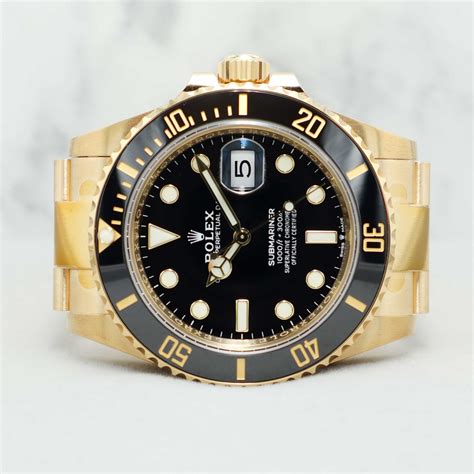 rolex submariner full gold reference|rolex submariner all gold price.